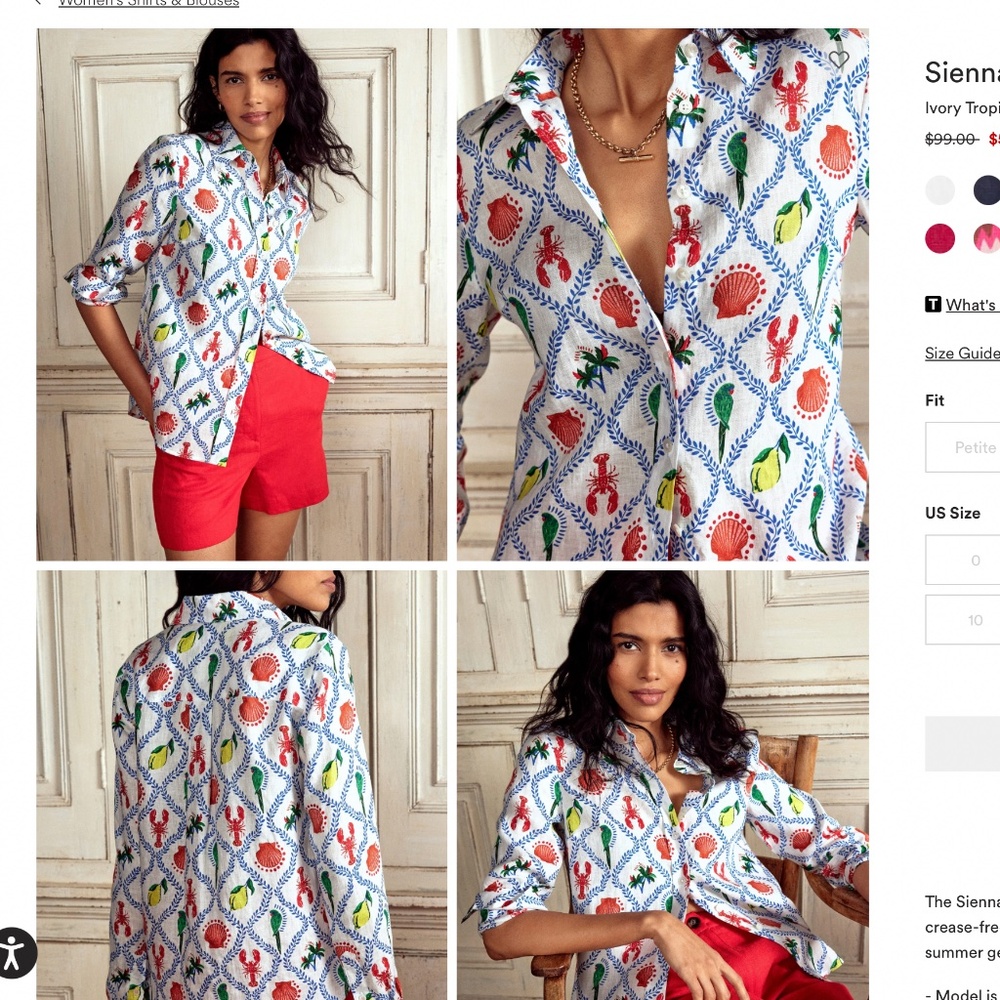 Boden Sienna Linen Shirt